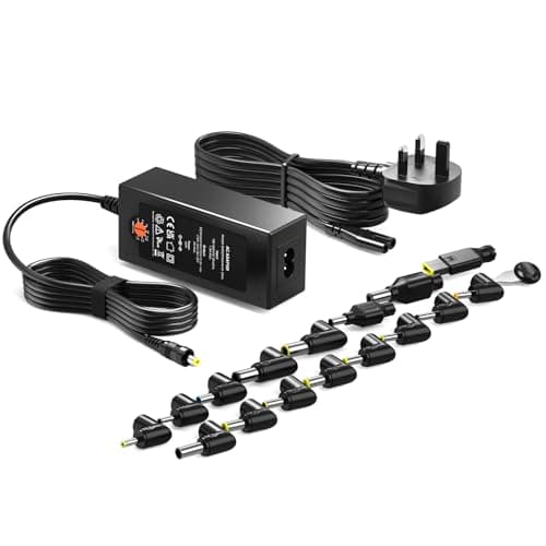 Image of Zolt 65W Universal Laptop Charger for Lenovo HP Dell Acer Asus Samsung Gateway Compaq IBM Laptop Charger Power Supply AC DC Adapter with 16 Plugs
