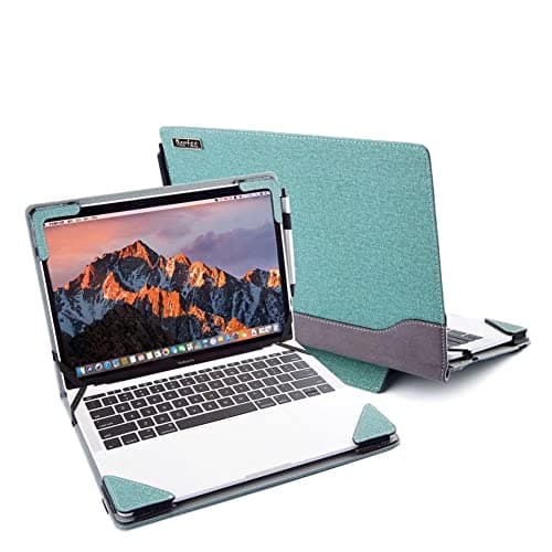 Image of Berfea Laptop Cover Case Compatible with 15" Acer Aspire 3 A315-59/58/56/55G/54/44/42/22/23/34,Aspire 5 A515 15.6 inch Laptop Notebook Protective Sleeve PU Leather Hard Case Shell
