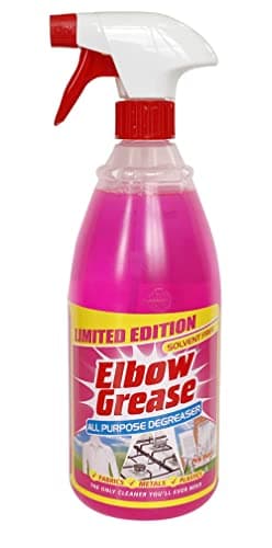 Image of Elbow Grease Pink All Purpose Degreaser Spray – Extra Large (1 Litre) | Removes Grease & Oil from Kitchen & Bathroom Surfaces, Outdoor, Vehicles & Fabrics