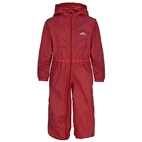Image of Trespass Babies Button Waterproof Rain Suit (18/24 Months) (Signal Red)
