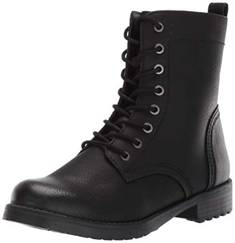 Image of Amazon Essentials Women's Lace-Up Combat Boot, Black, 6