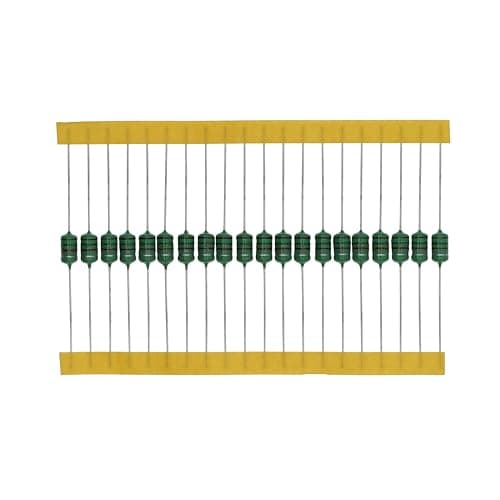 Image of HUABAN 20 Pieces 0510 152K 1 5mH 1W 10% Fixed Inductors Axial Lead Type Taping 4-Band Color Ring