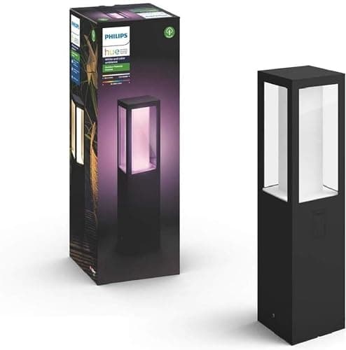 Image of Philips Hue Impress White and Colour Ambiance LED Smart Outdoor Pedestal Light [Regular] Works with Alexa, Google Assistant and Apple Homekit
