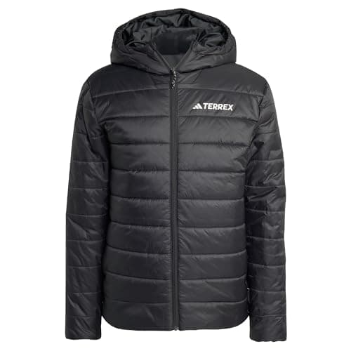Image of adidas Men's Terrex Multi Essentials CLIMAWARM Insulated Hooded Jacket, Black, XS