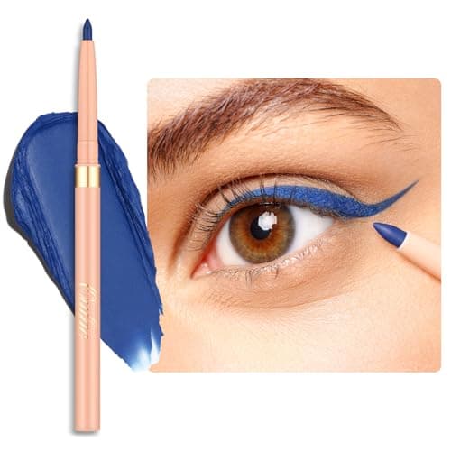 Image of OULAC Matte Blue Eye Liner Pencils Waterproof, Smudge-proof Retractable Eyeliner Lasts 24H +, Highly Pigmented and Smooth, Long-lasting Formula, Vegan 18 Deep Trench