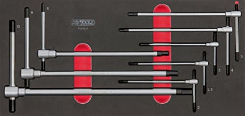 Image of KS Tools 713.5017 Module 8 Piece Allen Key Set with T-Handle