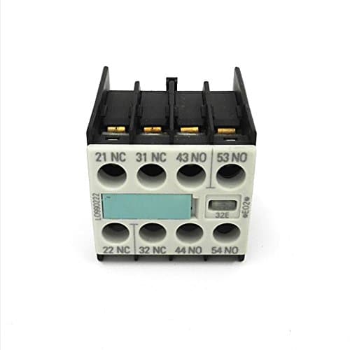 Image of Siemens 3RH1911-1HA22 Auxiliary Switch Block, 32E, 2No+2Nc, Din EN50012, Screw Connection, For Contactors For Switching Motors, 4-Pole, White