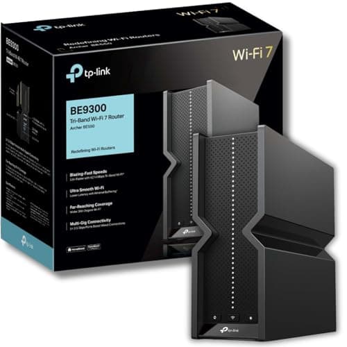 Image of TP-Link Archer BE550 Router WiFi 7 BE9300Mbps, Tri-Band, 2.5G Ports, USB Port, Maximized Coverage, VPN, Parental Control, HomeShield Security, Private IoT Network, Easy Setup, EasyMesh Compatible