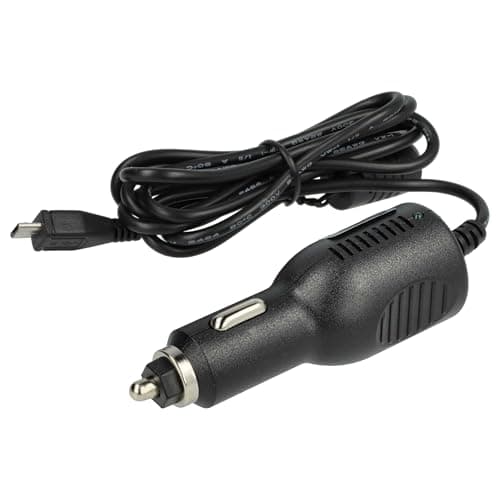 Image of vhbw Vehicle Charging Cable compatible with TomTom Start 50, 60 Europe Traffic, 40, 60 Navigation Device - 12 V Charger Cable Black