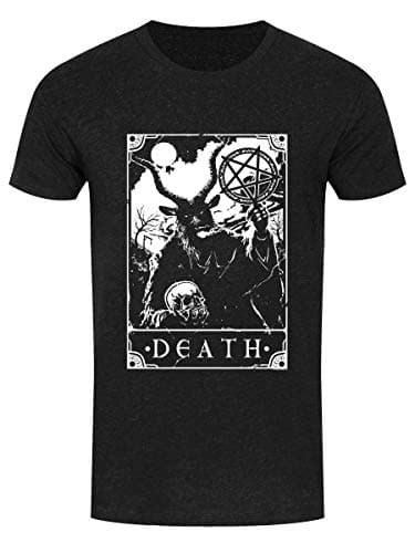 Image of Deadly Tarot Men's - Death Heather Black T-Shirt
