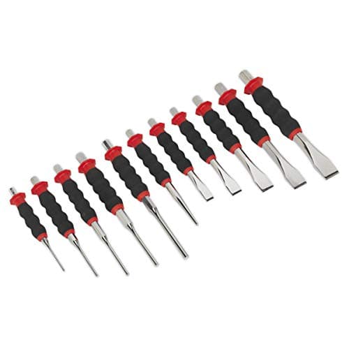 Image of Sealey Ak9135 Sheathed Punch & Chisel Set 11Pc