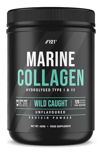 Image of Marine Collagen Protein Powder 400g - Wild-Caught Canadian Marine Collagen - Unflavoured - Types 1 & 3 Hydrolysed Collagen Peptides - 33 Day Supply - By Alpha01