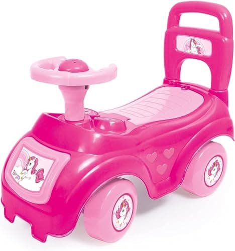 Image of DOLU Children's Unicorn Sit n' Ride Push Along Car Vehicle Toy Age 12+ Pink