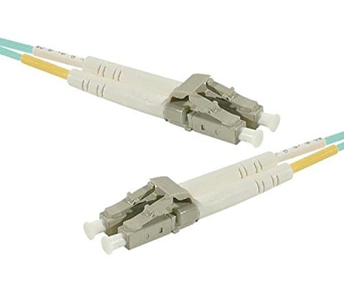 Image of Connect 30 m OM4 50/125 LC/LC Fiber Duplex Patch Cord - Aqua