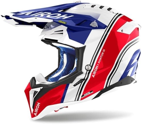 Image of AIROH AVIATOR 3 HIMA RED GLOSS L
