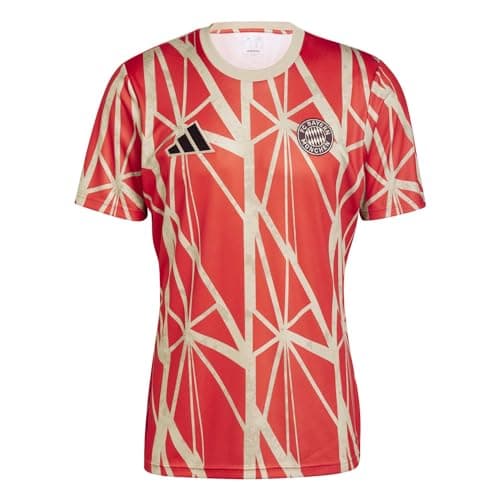Image of adidas Bayern Munich Men's Red Prematch Jersey 24/25, Red, XXL