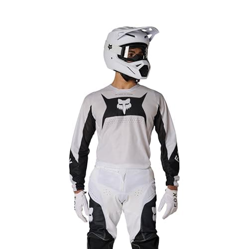 Image of Fox Racing Men's 180 Motocross Dirt Bike Jersey, Black/White Air Taper, Medium