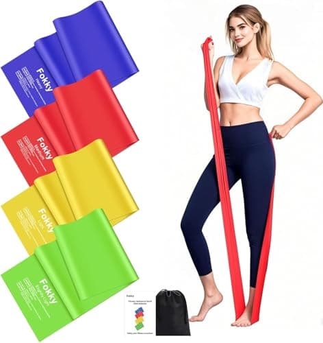 Image of Fokky 2M Resistance Bands, Exercise Band with 4 Different Resistance Levels, Long Resistance Band Women/Men, Resistance Band Ideal for Strength Training, Yoga, Gym, Pilates