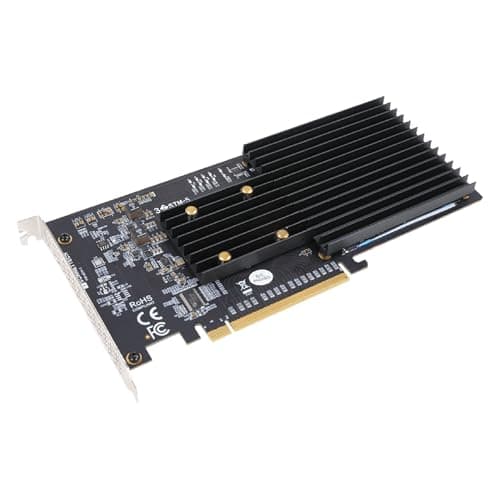 Image of Sonnet M.2 4x4 PCIe 3.0 Card for up to Four M.2 NVMe SSDs - Silent Edition