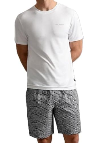 Image of Ted Baker Mens Short Pajama Set, Multicolor, L UK