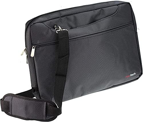 Image of Navitech Black Sleek Water Resistant Travel Bag - Compatible with Dell Vostro 5510 15.6" Laptop