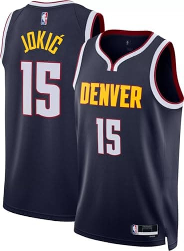 Image of Nikola Jokic Denver Nuggets NBA Kids Youth 8-20 Navy Icon Edition Swingman Jersey, Navy, 10-12