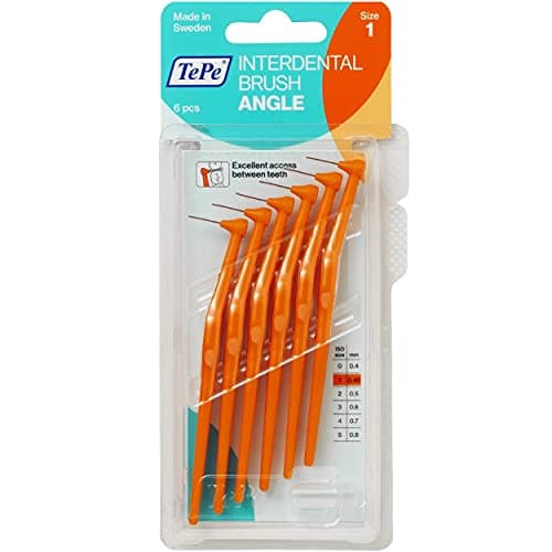 Image of Tepe 0.45 mm Size 1 Interdental Brush Angle (1 x 6 pieces)