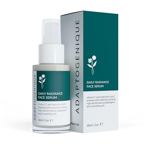 Image of Adaptogenique Daily Radiance Face Serum | Adaptogen-Powered Vitamin C Serum for Women 40+ | Brightens, Hydrates & Firms | With Ginseng, Goji, Sea Buckthorn & Hyaluronic Acid | 30ML