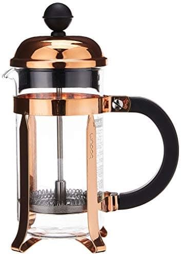 Image of Bodum French Press Chambord - 350ml / 3 Cup Copper Coffee Maker - Heat-Resistant & Stainless Steel Filter - BPA-Free Dishwasher Safe Cafetiere - Made in Portugal