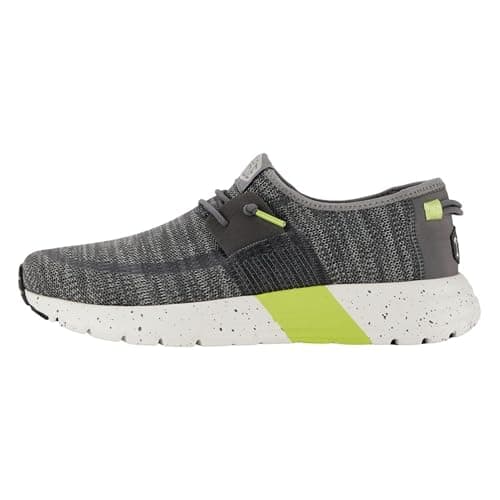 Image of Hey Dude Men's Sirocco M Sport Fashion Sirocco Trainers Shoes, Heather Grey Charcoal, 7 UK