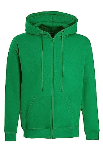 Image of imporio 11® Women Ladies Plain Oversized Hoodie Top With Zip Hoodies Sweatshirt Top Jumper Fleece Jacket Hoodies UK 8-20 (as8, numeric, numeric_12, numeric_14, regular, regular, Green)