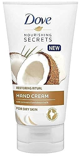 Image of Dove Coconut Oil and Almond Milk Hand Cream 75 ml – [Pack of 2]