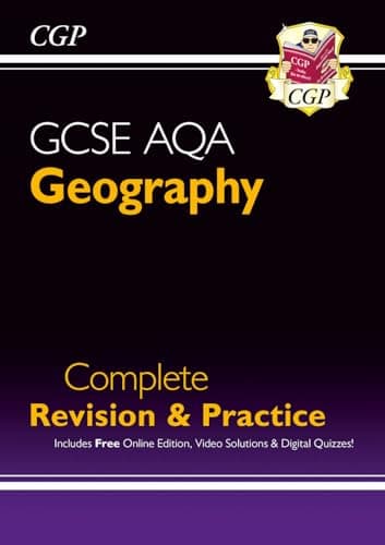 Image of GCSE Geography AQA Complete Revision & Practice includes Online Edition, Videos & Quizzes: for the 2026 and 2027 exams (CGP AQA GCSE Geography)