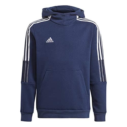 Image of adidas Unisex Kids Tiro21 Hoody Sweat, Team Navy Blue, 11 Years UK