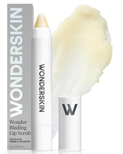 Image of Wonderskin 3-in-1 Lip Scrub Exfoliator & Moisturizer, Lip Exfoliator Scrub, Hydrating Balm for Soft, Nourished, Flake-Free Lips with One-Step Prep, 0.10oz