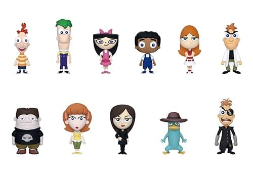 Image of Disney Phineas & Ferb 3D Foam Bag Clip, Series 1 – Blind Bag (ONE Random Figure) Character Keychain/Backpack Accessory | Official Licensed Merchandise