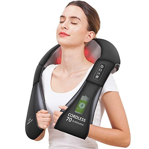 Image of Snailax Cordless Neck Back and Shoulder Massager with Heat - Rechargeable Deep Tissue Kneading Back Massager for Neck, Shoulders, Foot, Full Body,Gifts for Women,Men