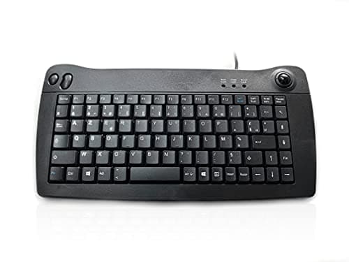 Image of Accuratus 5010 FRENCH - PS2 Mini All in One French Layout Keyboard with Trackball