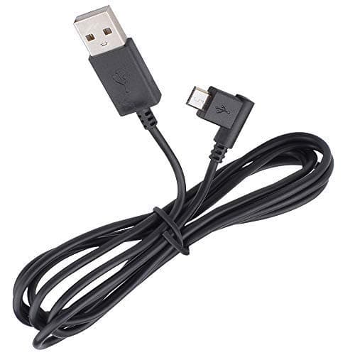 Image of Toxaoii Right-Angle Micro USB Car Data Sync Charging Cable, Compatible with TomTom VIA 1535/1605/135/120/125/130, GO 40/50/60, Start 20/25/42/62 GPS Sat Nav (5.6ft)