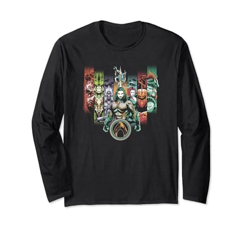 Image of Aquaman Movie Unite the Kingdoms Long Sleeve T-Shirt