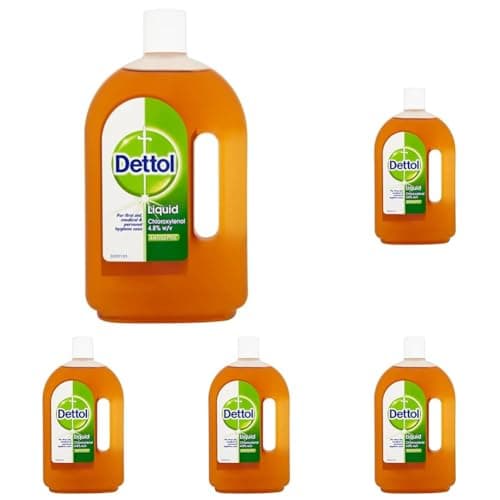 Image of Dettol Antiseptic First Aid Disinfection Liquid 750ml (Pack of 5)