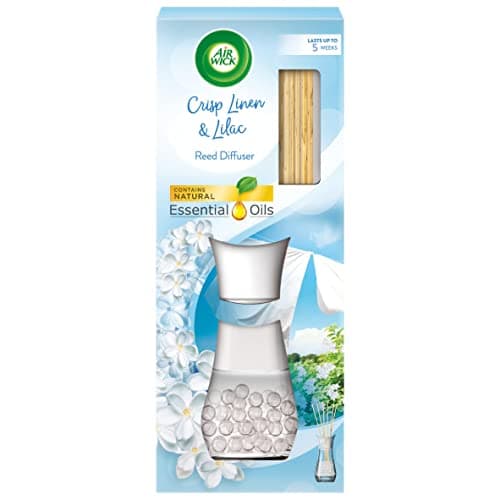 Image of Air Wick Air Freshener Reed Diffuser, Crisp Linen and Lilac, 33 ml