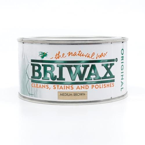 Image of Briwax Original Medium Brown 200g - New Size for Smaller Jobs - The Natural Wax - Cleans, Stains and Polishes