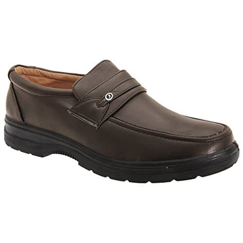 Image of Mens Brown Apron Saddle Casual Shoe - Brown - size UK Mens Size 12
