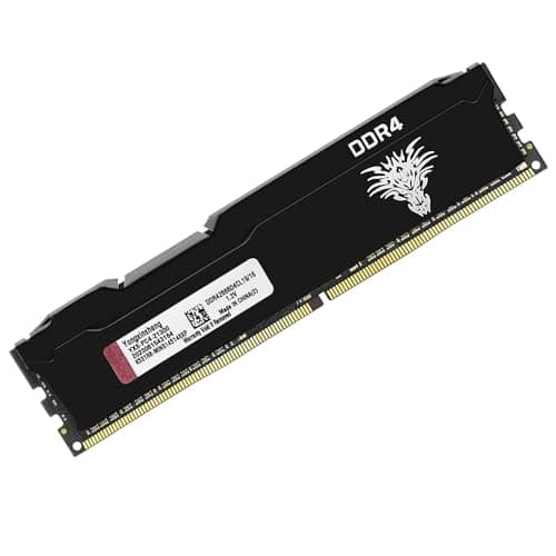 Image of DDR4 2666MHz 16GB Desktop RAM PC4-21300 UDIMM Non-ECC Unbuffered 1.2V 288-Pin CL19 PC Computer Memory Upgrade Module Kit (Black)
