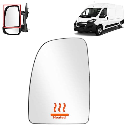 Image of BIAREN Wing Mirror Upper Glass Left Heated For Fiat Ducato Peugeot Boxer Citroen Relay 2006 Onwards 8151LJ 71748246, Wing Mirror Glass + Back Plate