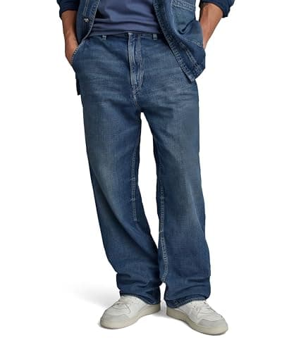 Image of G-STAR Men's Mosa Straight Chino, Blue (salute D25547-5126-C742), 36W / 34L