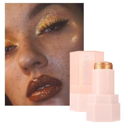 Image of Jelly Highlighter Stick for Face & Body,Hydrating Creamy Glow with Subtle Shimmer,Natural 3D Contouring,Easy Blend & Long Lasting Highlighter Makeup,Universal Shades for All Skin Tones,#GOLDEN HOUR