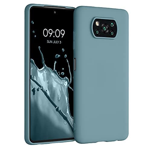 Image of kwmobile Case for Xiaomi Poco X3 NFC/Poco X3 Pro Case - Soft Cover - Shockproof TPU Material - Wireless Charging - Arctic Night