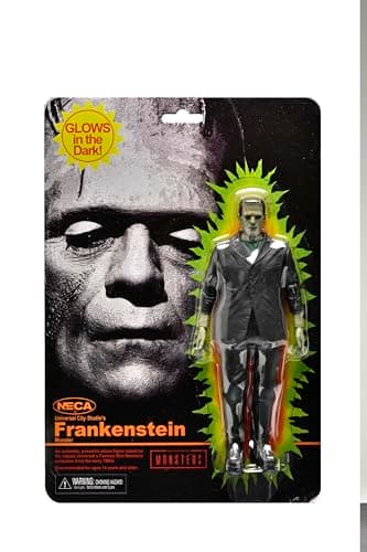 Image of NECA Official Universal Monsters - 7” Scale Action Figure - Retro (Glow in the Dark) Frankenstein